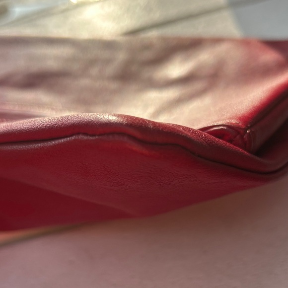 Vintage Stone Mountain Red Leather‎ Classic Clutch - Picture 13 of 13